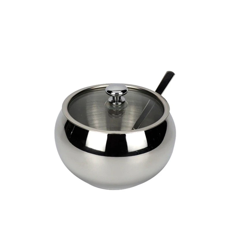 304 stainless steel single-flavor seasoning box, seasoning rack, household seasoning jar, monosodium glutamate and chicken essence jar, bright, enlarged and thickened detail image 1