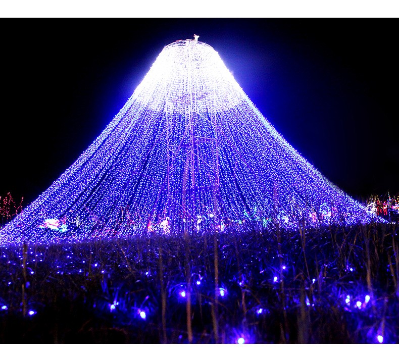 LED灯串100米2000灯彩灯闪灯串灯节日圣诞元旦户外装饰防水装饰灯详情图5