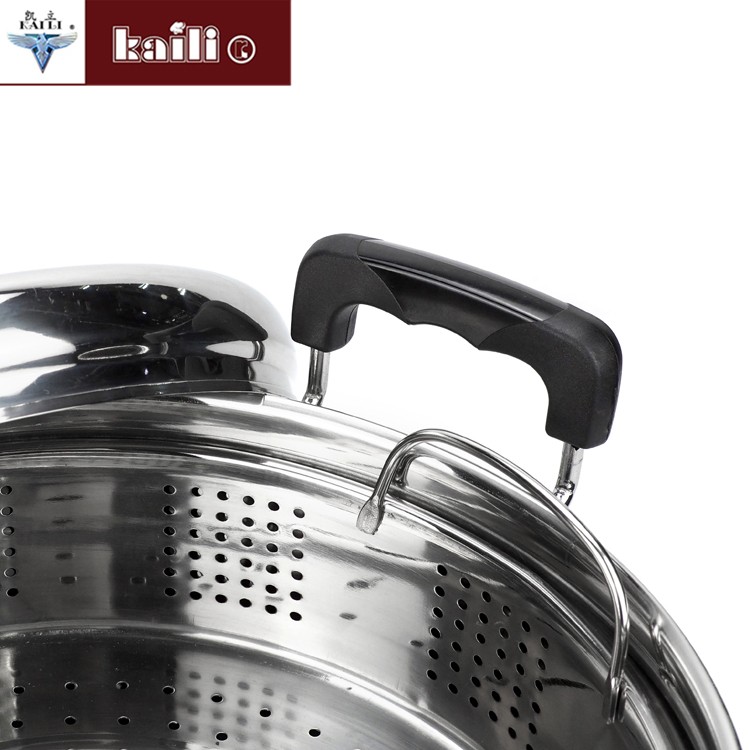 Stainless steel soup pot, household combination lid, soup pot, steamer, porridge pot, milk pot, induction cooker, gas stove, universal pot detail image 6