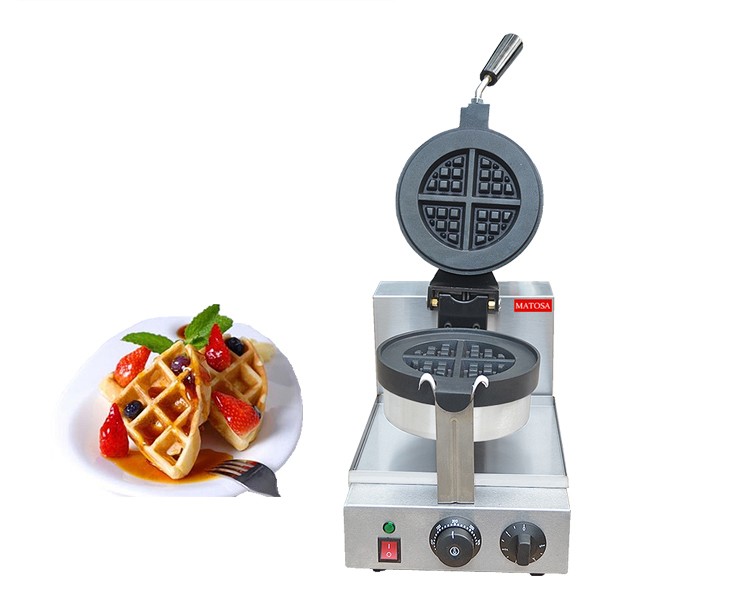 Horno de waffle rotativo eléctrico comercial FY-2205F máquina de muffins de una sola cabeza para cafeterías grizzard snack equipment detail image 7