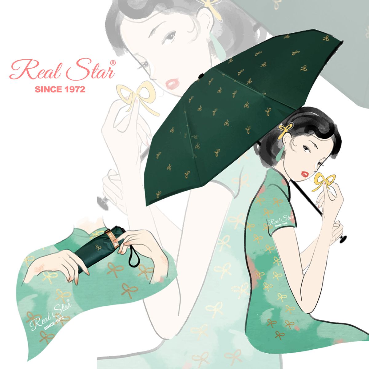 5037 50% pocket umbrella small fresh style umbrella sunscreen umbrella UV umbrella wholesale Specification drawing