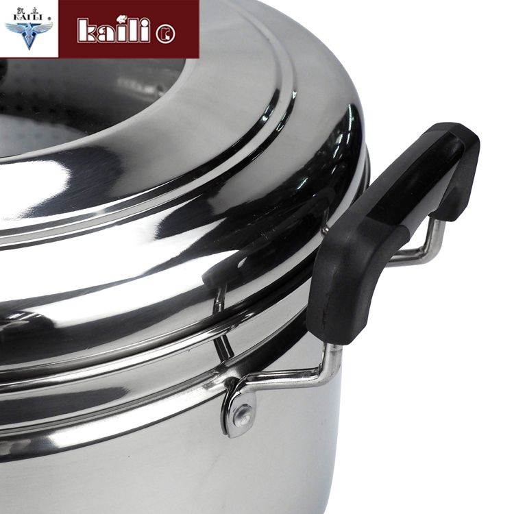 Stainless steel soup pot, household combination lid, soup pot, steamer, porridge pot, milk pot, induction cooker, gas stove, universal pot Specification image