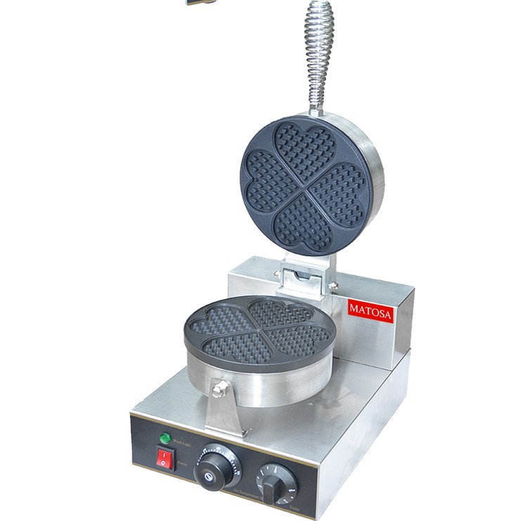 Single-head heart-shaped waffle oven FY-2207 commercial electric heating pancake baking machine detail image 3