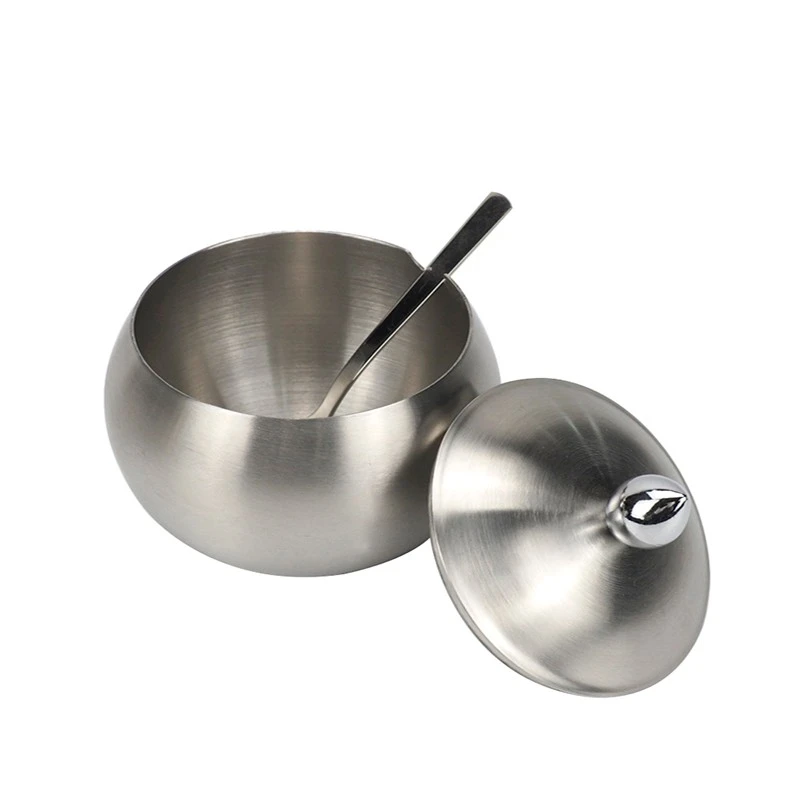 304 stainless steel four-flavor seasoning box, seasoning rack, household seasoning jar, monosodium glutamate and chicken essence jar, sanding, enlarged and thickened detail image 1