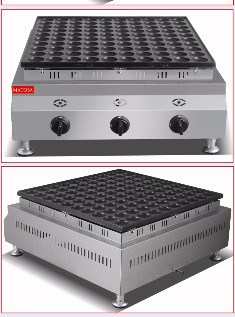 Gas pancake machine FY-2243.R, commercial waffle burner, 100-hole single-board cake and pancake burner detail image 10
