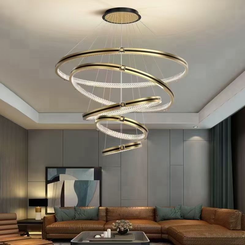 Light luxury crystal chandelier, modern style chandelier, dining room chandelier, living room chandelier, bedroom chandelier details Picture