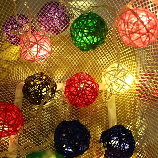 5cm LED light string, Thai sepak takak light string, starry sky light, wedding decorative light, ins Christmas small colorful light string Application Scenario