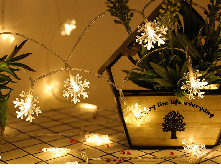 雪花灯串led小彩灯星星灯电池盒闪灯串圣诞节日ins装饰灯详情图3