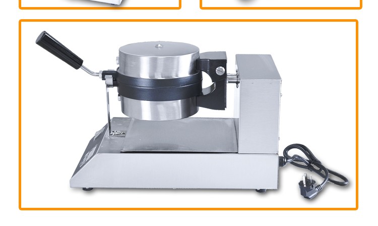 Commercial electric heating rotary waffle furnace FY-2205E computer version grid pancake machine coffee shop pancake machine equipment detail image 6