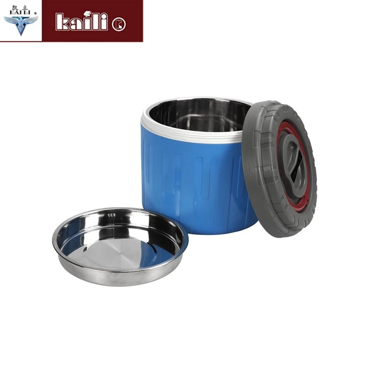 Stainless steel inner liner insulated pot, insulated bucket, large-capacity double-layer rice bucket detail image 1