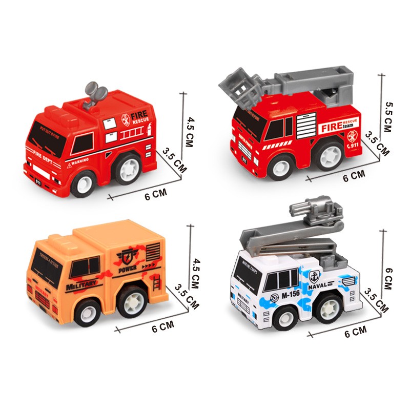 Huai camión de bomberos juguete de carro rojo actividad de jardín de infantes pequeño regalo extraño twist egg giveaway juguete pequeño juguete para niños pic 7