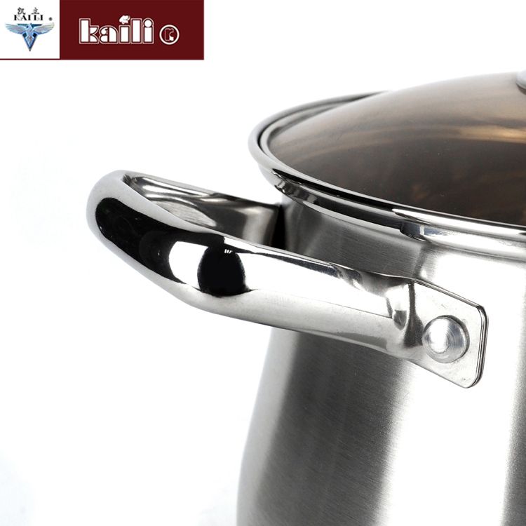 Stainless steel double-bottom extra-high pot, large-capacity soup pot, deepened and thickened stainless steel porridge cooking pot, soup pot Application Scenario