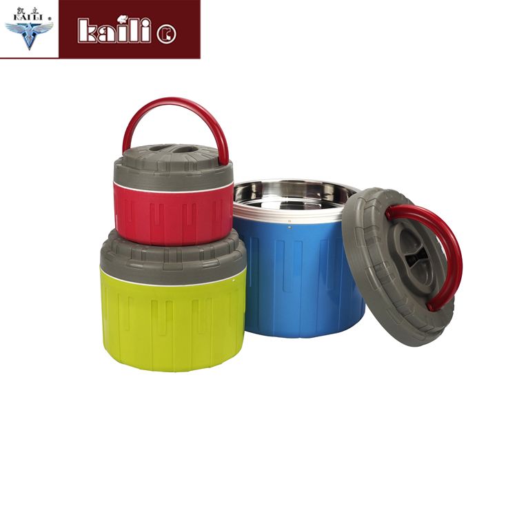 Stainless steel inner liner insulated pot, insulated bucket, large-capacity double-layer rice bucket