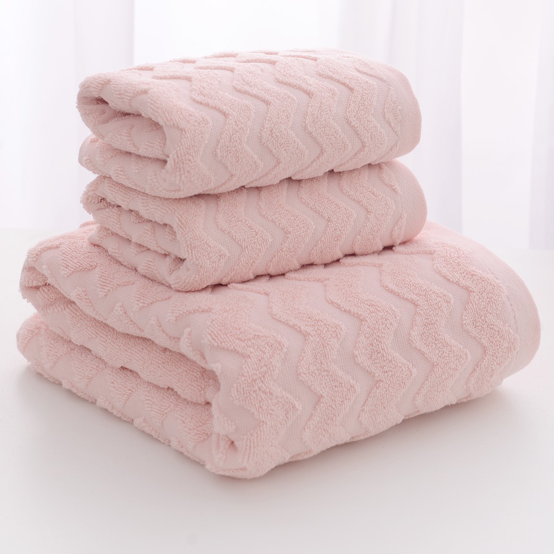 Yiwu Good Products: Qingchen Youjia Pure Cotton Absorbent Household Face Wash and Cleansing towels, wavy towels detail image 12