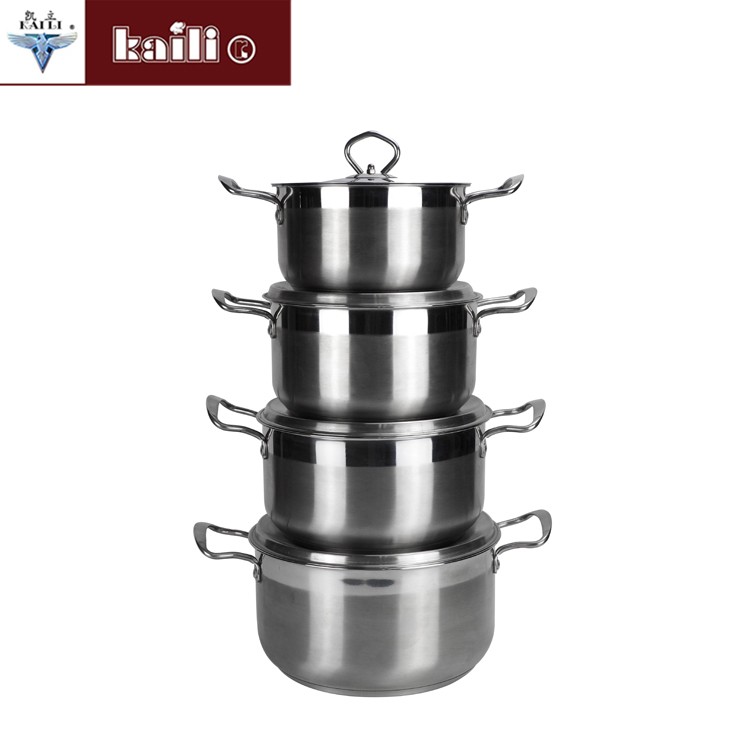 Five-piece set of colorful pot, household porridge pot, soup pot, double-bottom soup pot, induction cooker and gas stove, universal cookware detail image 6