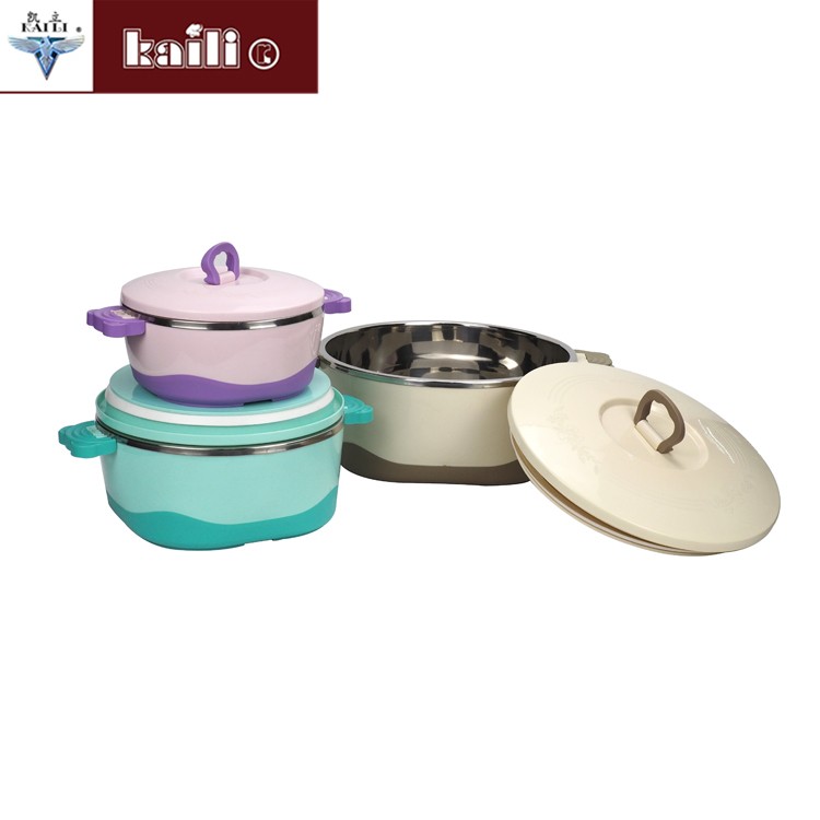 Three-piece set of stainless steel inner pot insulated rice cooker detail image 8