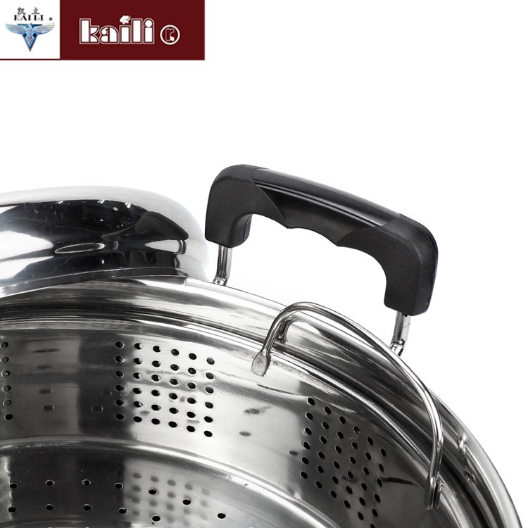 Stainless steel soup pot, household combination lid, soup pot, steamer, porridge pot, milk pot, induction cooker, gas stove, universal pot Item Picture
