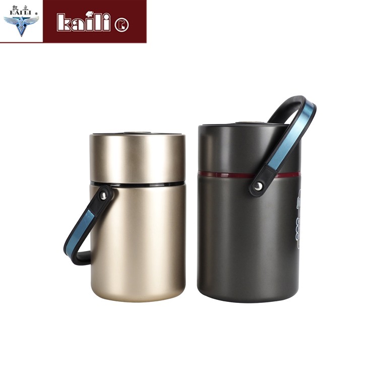 Stainless steel insulated pot for students and office workers, portable lunch box, vacuum, extra-long insulated, large-capacity bento pot detail image 4