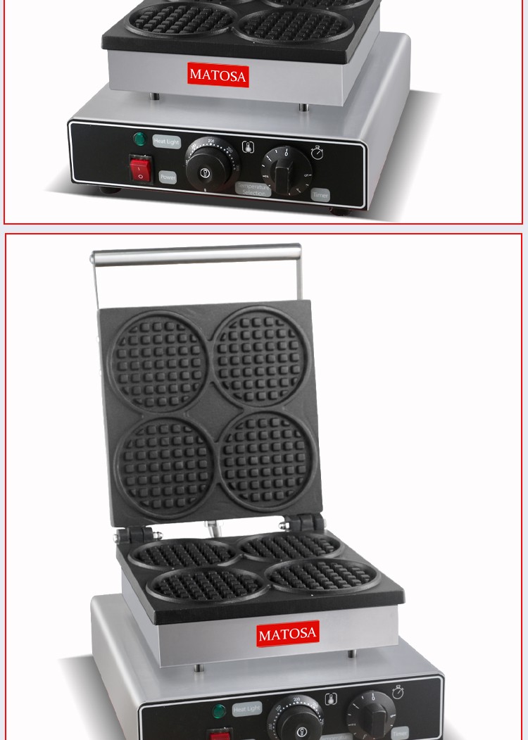 Electric heating waffle oven FY-2206B grid pancake machine, commercial pancake machine, waffle grid pancake snack equipment detail image 8