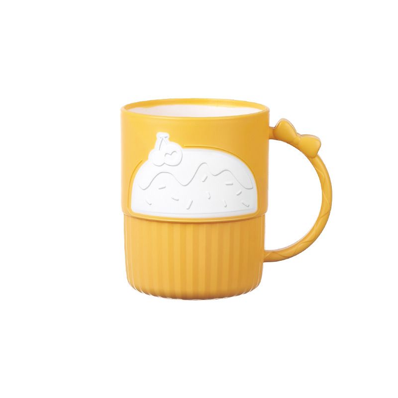 Cute cartoon student washbasin cup, plastic brushing cup, plastic cake water cup, new household couple mouthwash cup Item Picture