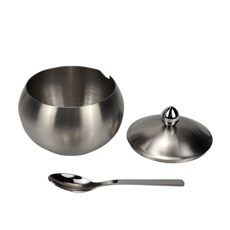 304 stainless steel three-flavor seasoning box, seasoning rack, household seasoning jar, monosodium glutamate and chicken essence jar, enlarged and thickened detail image 5