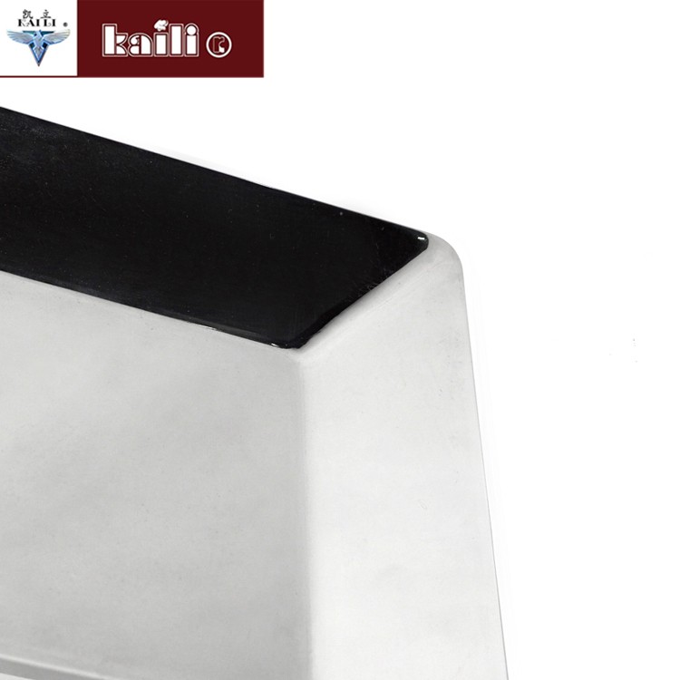 Stainless steel square plates, living room hotel fruit plates, cake and pastry plates, candy plates, craft plates detail image 5