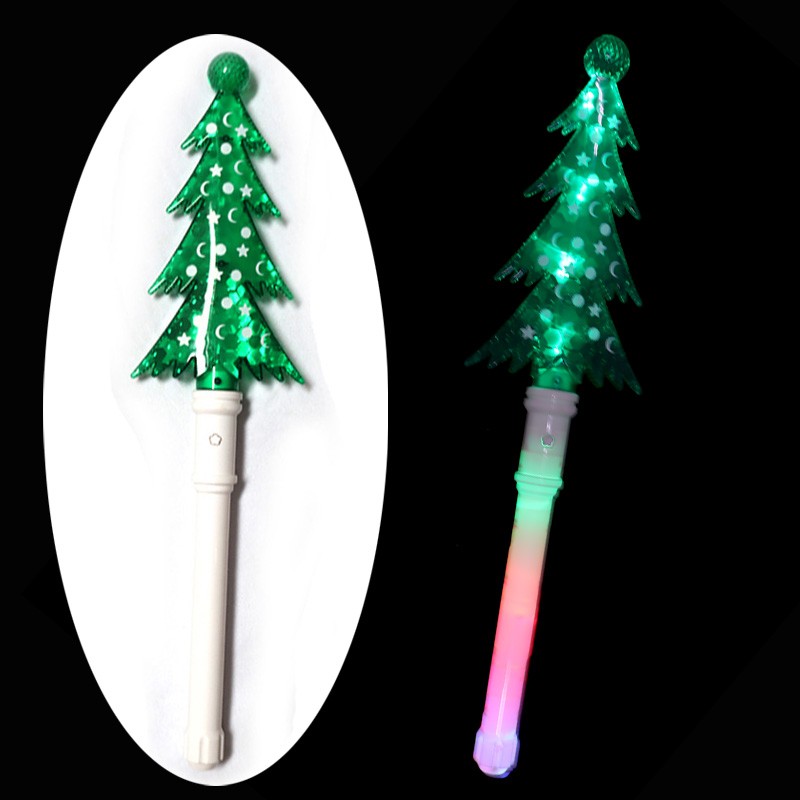 LED发光圣诞树长棒 圣诞树闪光棒 圣诞节发光产品详情图4