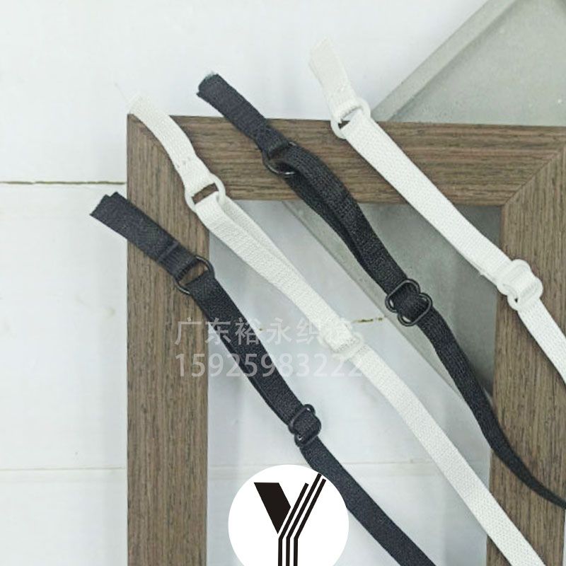 Manufacturers Direct Underwear Adjustment Belt Black And White Off-The-Shelf Finished Shoulder Strap Bra Accessories Elastic Sling Clothing Accessories Specification drawing