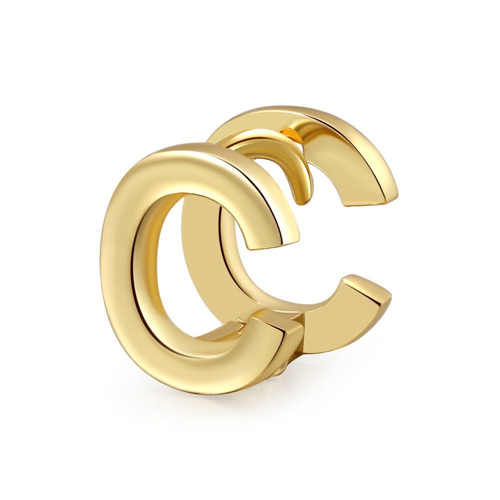 English letter ear buckles, name letter earrings and earrings do not fade Specification image