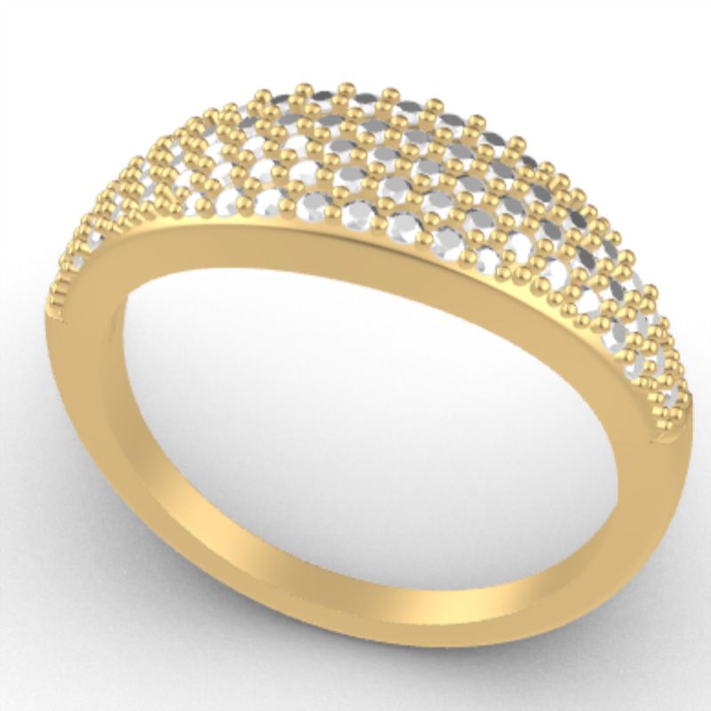 أوراق كلاسيكية من ذهب، خواتم مطلية بالذهب من النحاس Item Picture