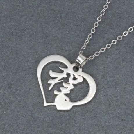 Customized letter necklace with infinite stainless steel and brass fashion pendant that does not fade