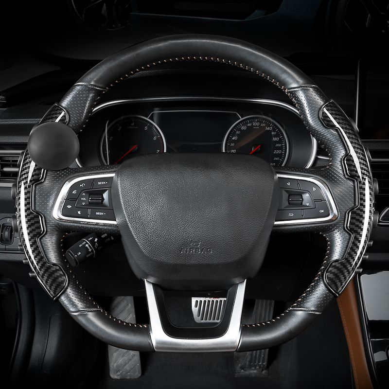 Car Steering Wheel Non-Slip Card Sleeve With Power Ball Steering Wheel Sleeve Auxiliary Steering Device For Car Silicone Particles details Picture