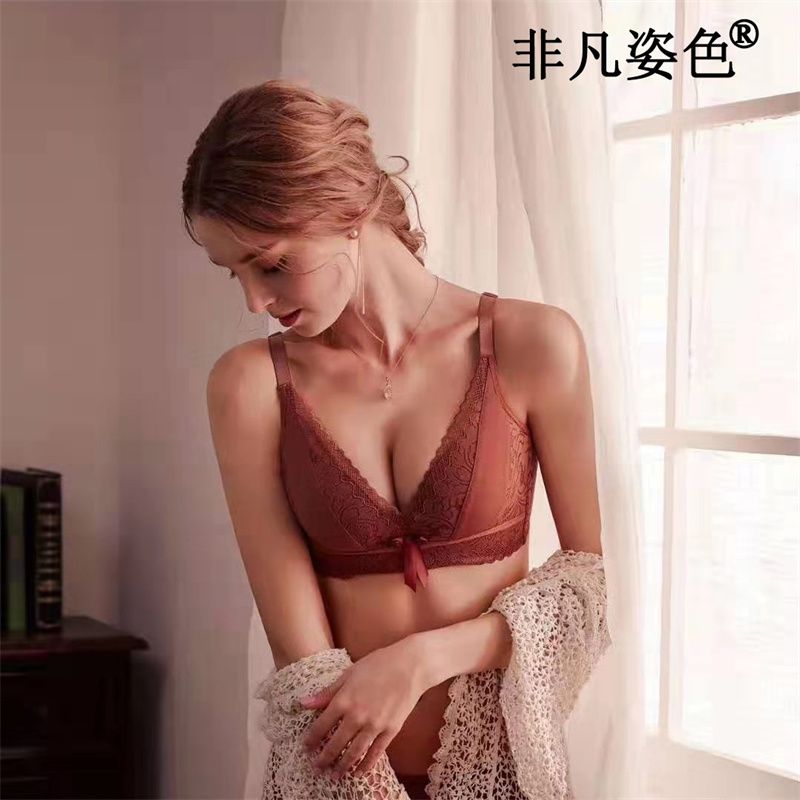 Lingerie women's lace mesh bra without underwire: Comfortable, Breathable and adjustable women's bra 10
