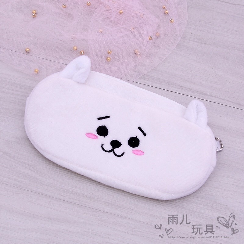 BTS student pen case, BTS21 children's pen case, plush toy pen case, Korean version trendy pen case detail image 3