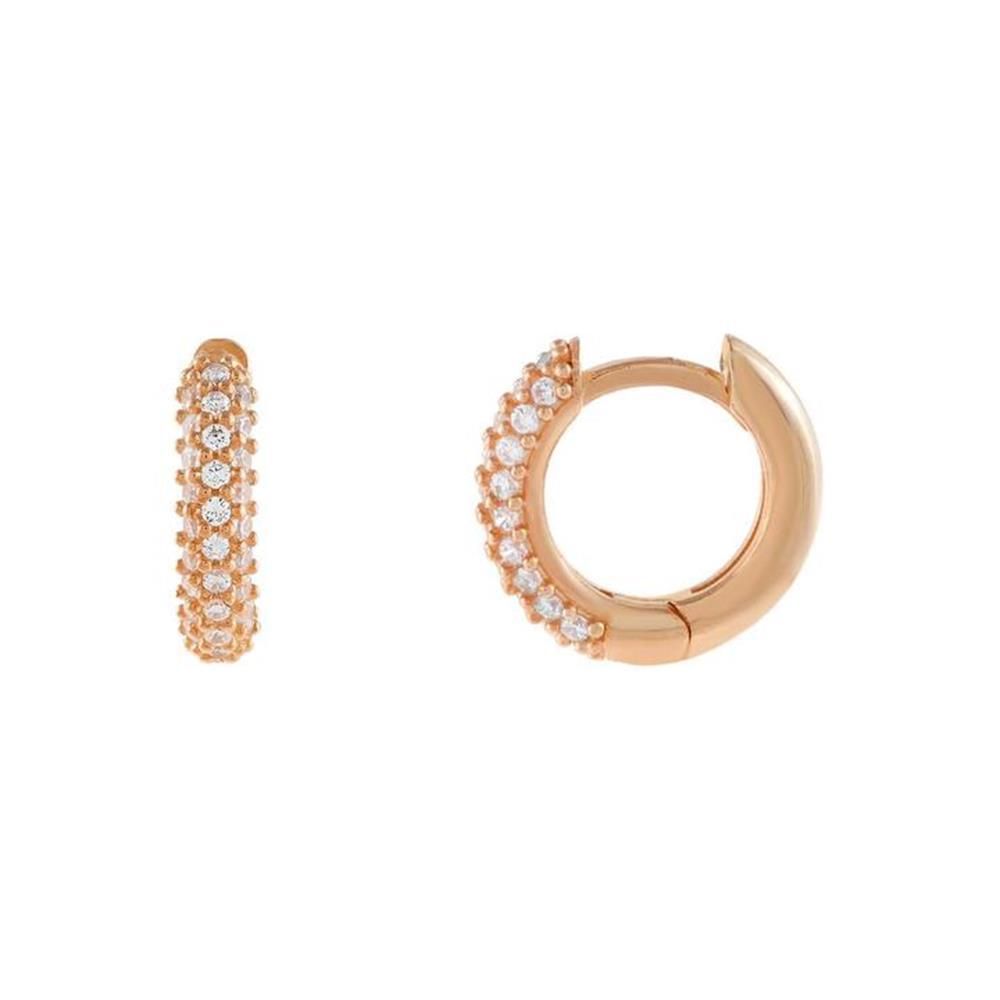The classic zirconia round ear rings from Europe and America are fashionable, versatile and do not fade