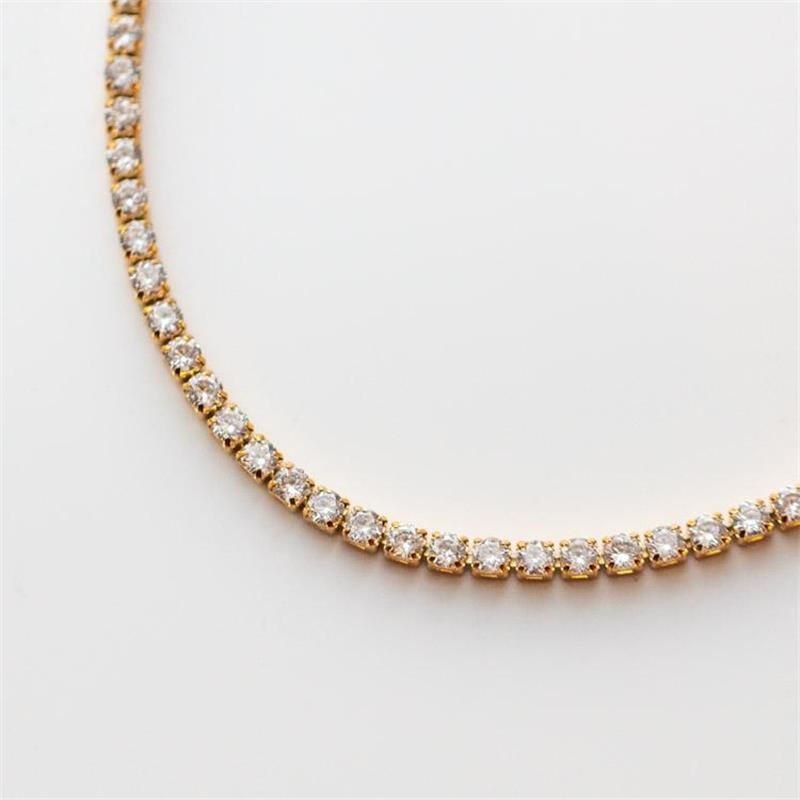 Zircon claw collarbone chain color preservation accessory minimalist style bracelet does not fade Specification image