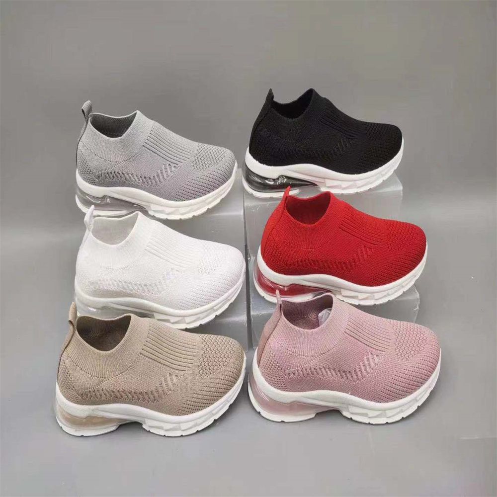 New Foreign Trade Breathable Soft Sole Running Shoes Korean Version Of Casual Flying Woven Sports Shoes Wholesale Burst 80