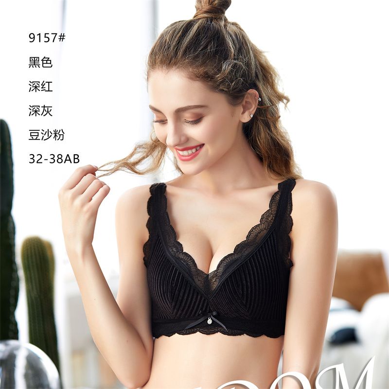 Underwear women's lace mesh bra without underwire, comfortable, breathable and adjustable women's bra 99