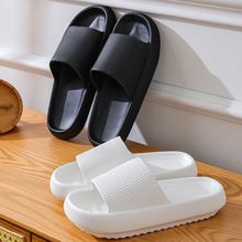 New foreign trade flip-flops, PU rubber toe-hugging women's sandals, one-shoulder buckle low-heeled buckle flat sandals 1065