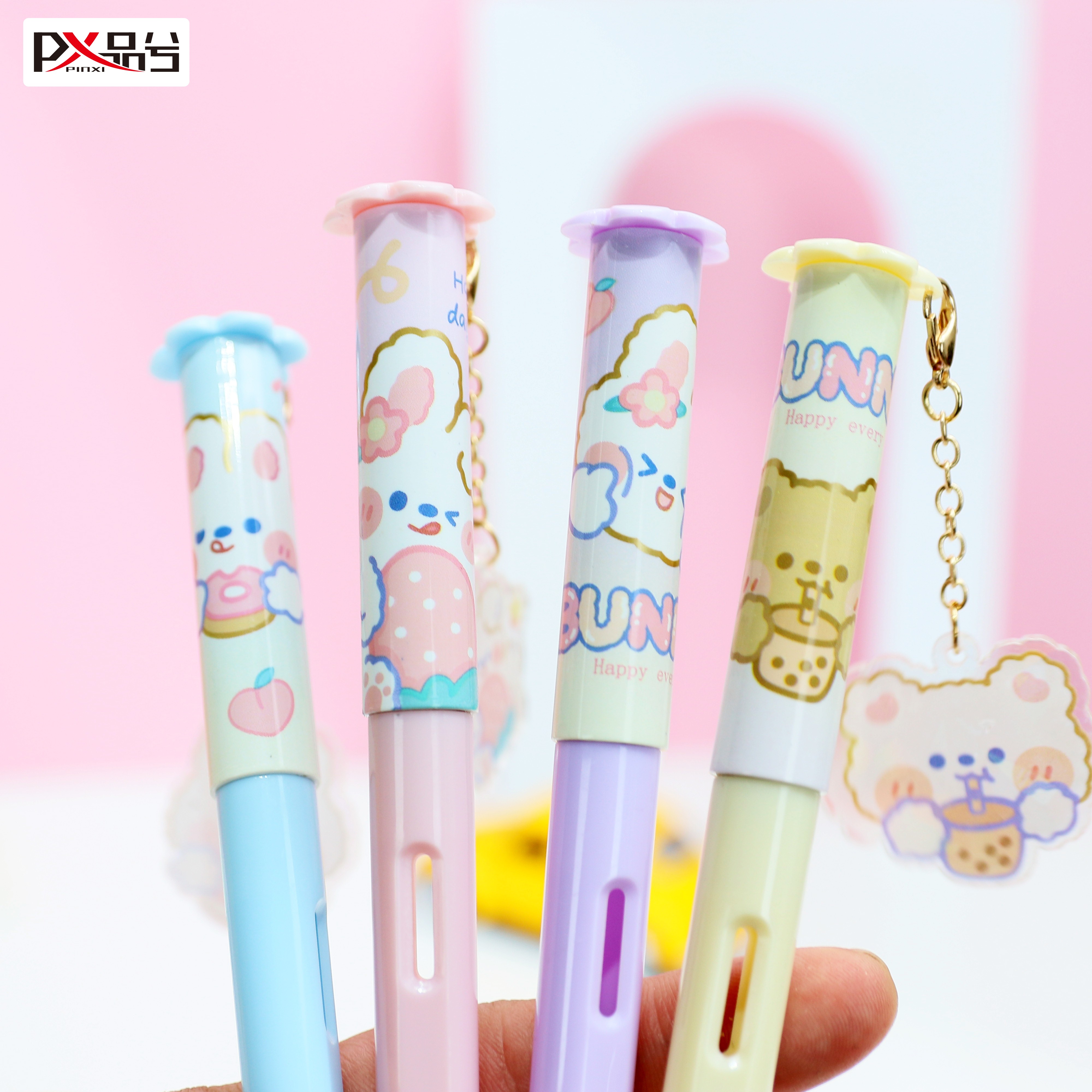 拨浪鼓笔行学生文具办公文化书写工具钢笔 品兮时尚钢笔PX-5744详情图4