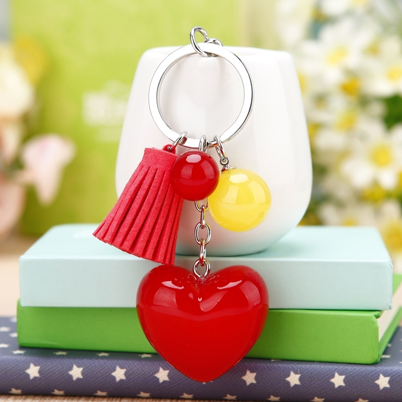 Love plus fleece three-piece key chain series mixed 2