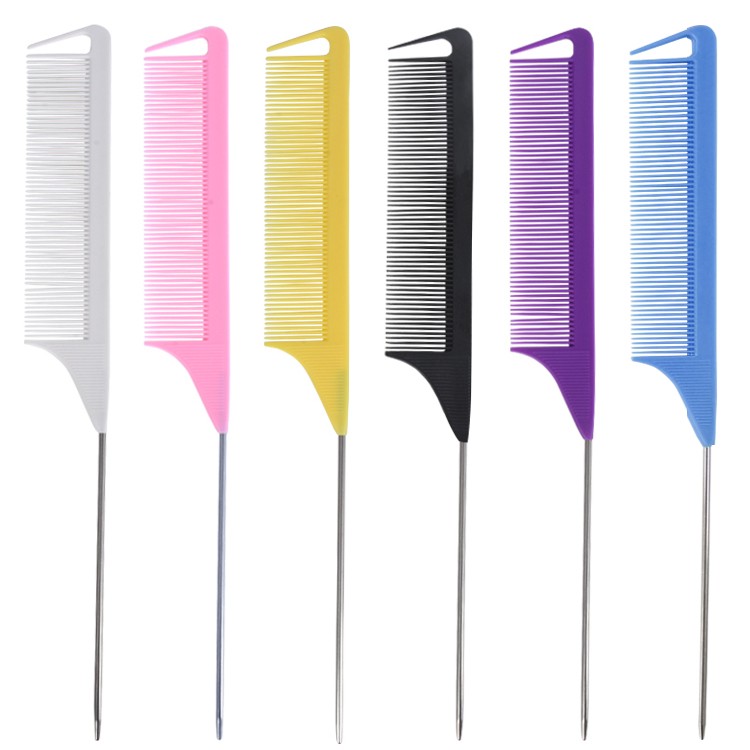 挑染尖尾梳美发梳子发廊染发美发工具挑发梳接发梳盘发梳子详情图1