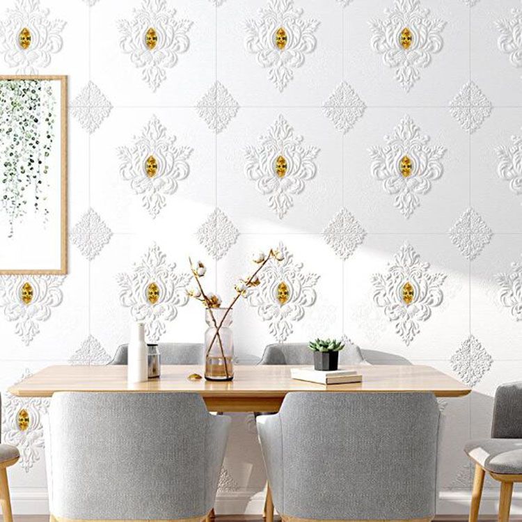 new style Self-adhesive wall sticker 3D wall sticker European pattern bedroom, living room and office with soft installation anti-collision moisture-proof DIY wall paste 70cm*70cm thumbnail