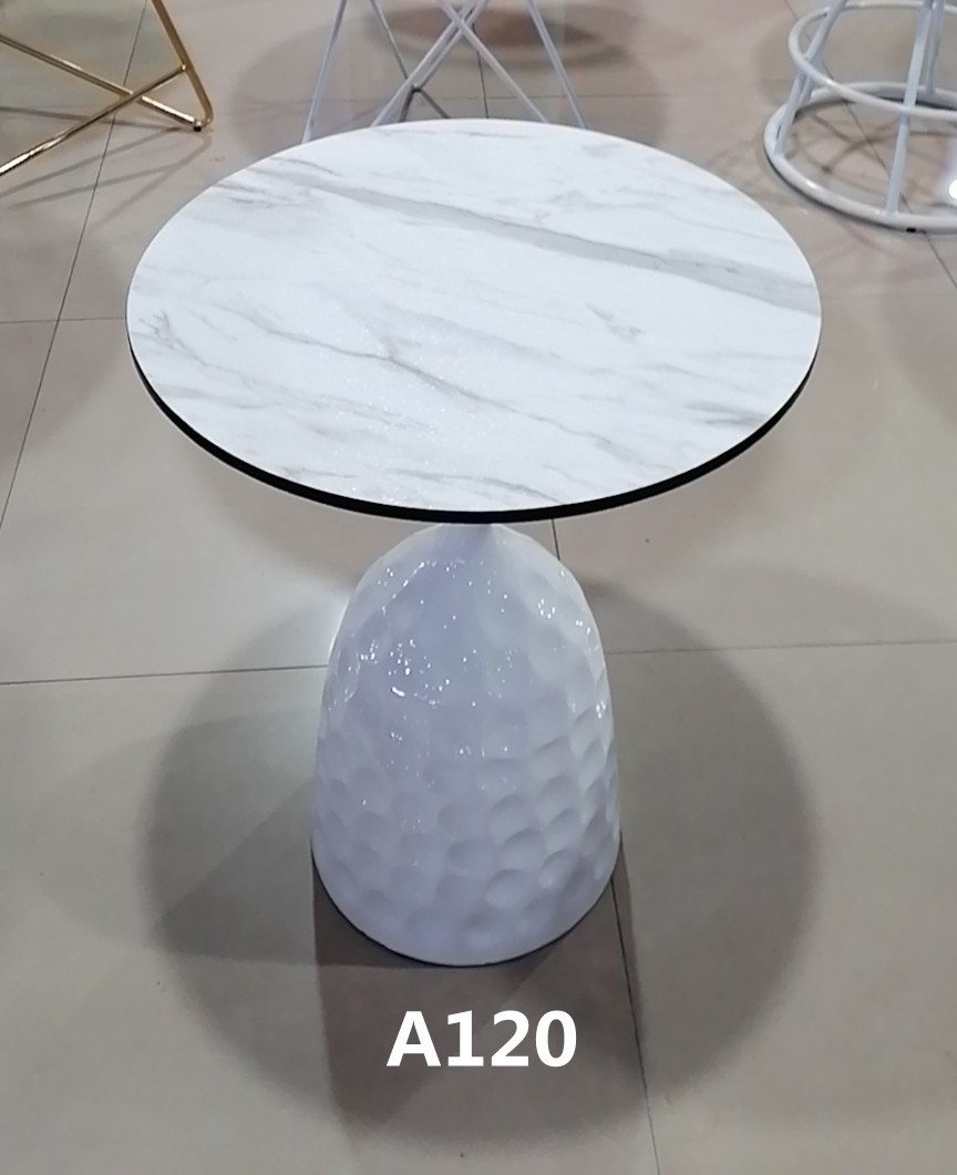 吕字家具-岩板桌子圆形茶几简约小户型餐桌极简洽谈桌创意办公桌子铁艺客厅详情9