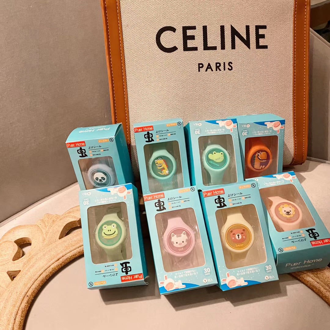 地摊神器儿童发光驱蚊手环发光硅胶卡通图案植物驱蚊虫叮咬详情8