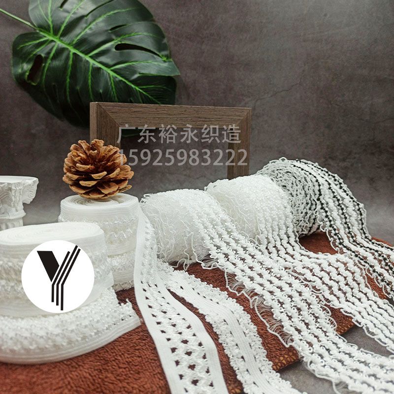 Manufacturers Direct Lace Crown Elastic Ribbon Spandex Fish Silk Woven Belt Whereas Empty Lace Underwear Women's Clothing Accessories details Picture