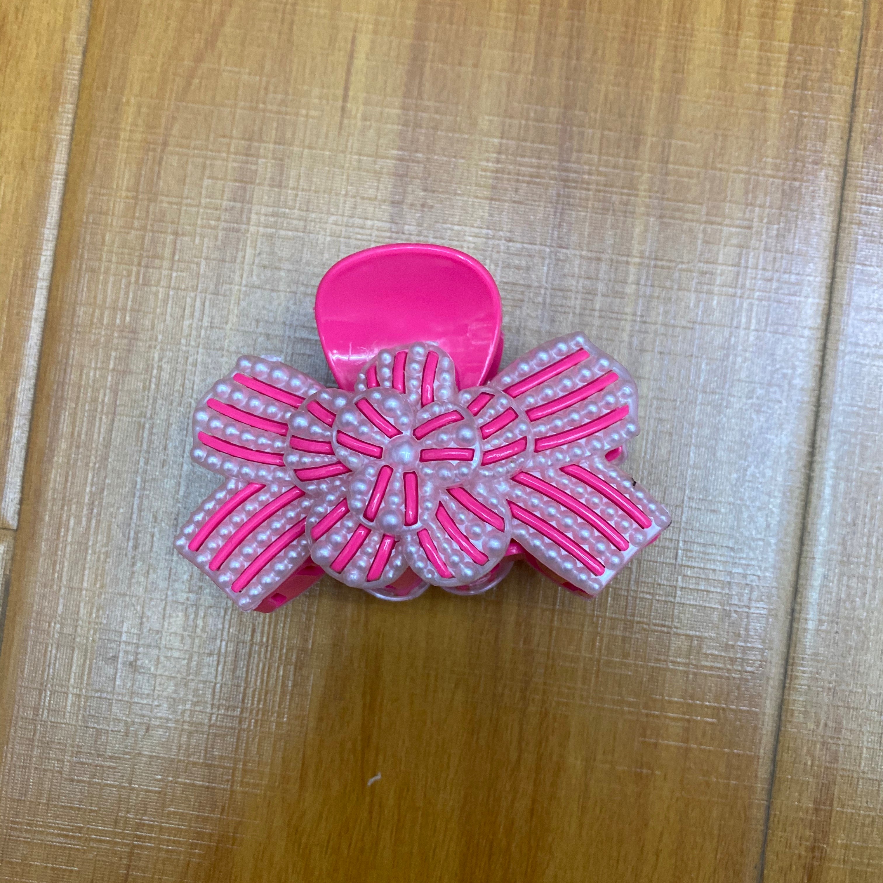 祥捷饰品8cm大花领结新12色拼珍珠片白边详情6