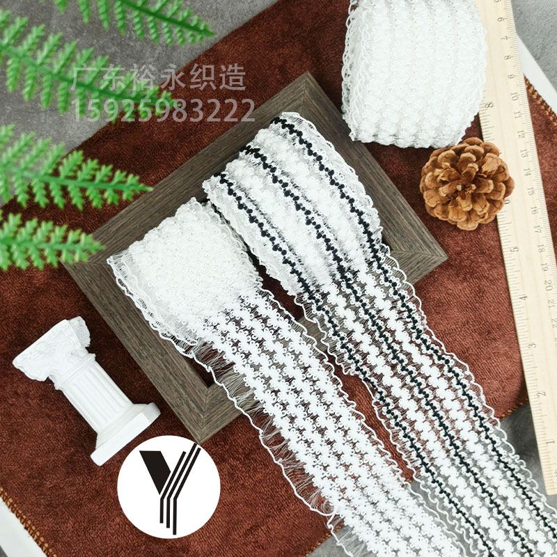 Manufacturers Direct Lace Crown Elastic Ribbon Spandex Fish Silk Woven Belt Whereas Empty Lace Underwear Women's Clothing Accessories Specification drawing