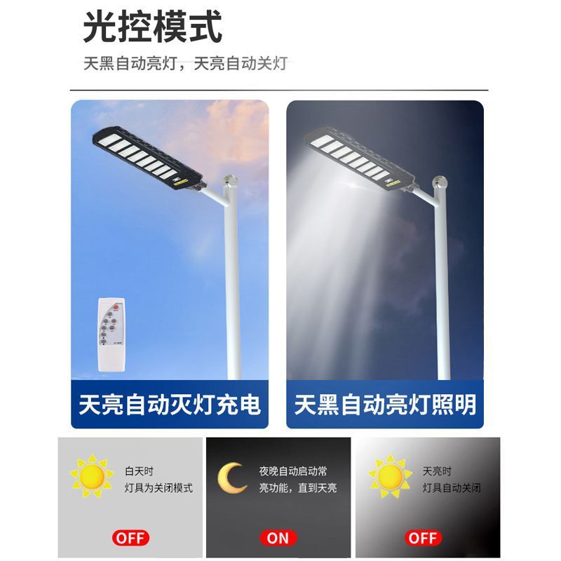 Solar street lamps, solar sensor lamps, outdoor lighting fixtures, solar garden lamps details Picture