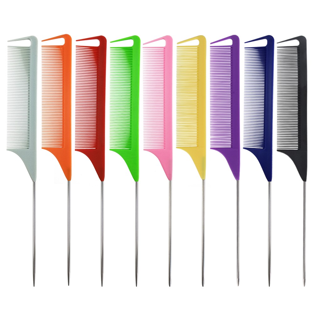 挑染尖尾梳美发梳子发廊染发美发工具挑发梳接发梳盘发梳子详情图4